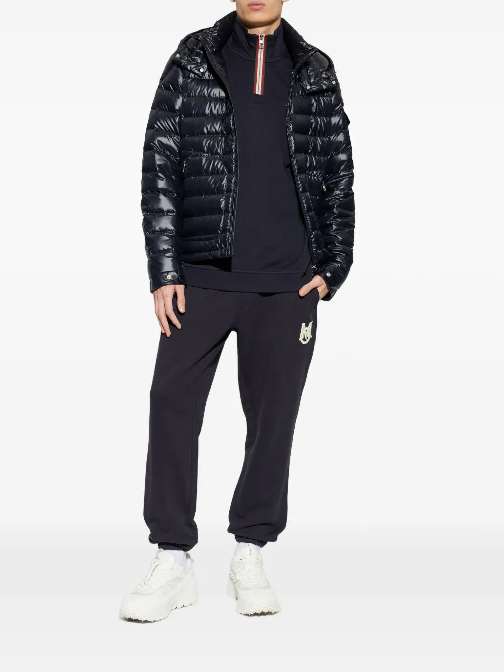 Half-zip mock-neck sweatshirt-MONCLER-Verso