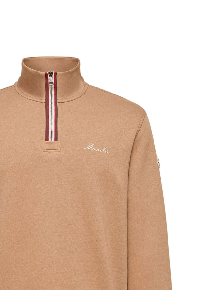Half-zip mock-neck sweatshirt-MONCLER-Verso