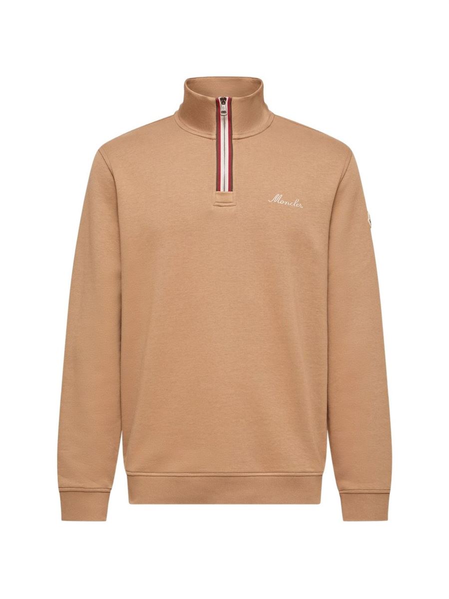 Half-zip mock-neck sweatshirt-MONCLER-306172-S-Verso