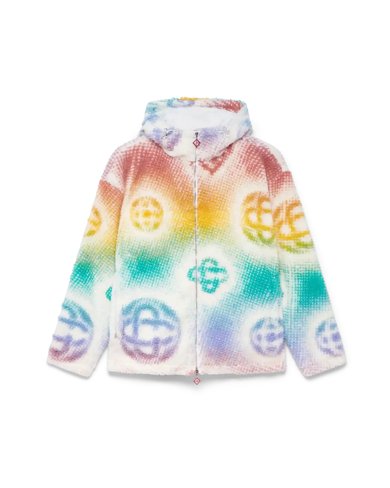 Halftone Monogram Fleece Jacket-CASABLANCA-Verso