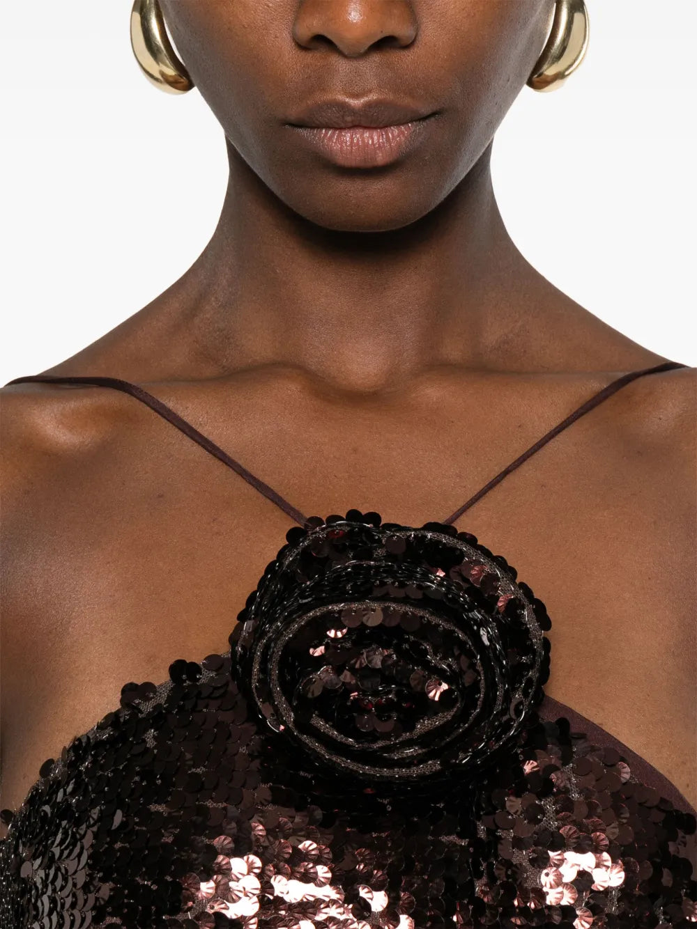 Halterneck sequinned dress-MAGDA BUTRYM-Verso