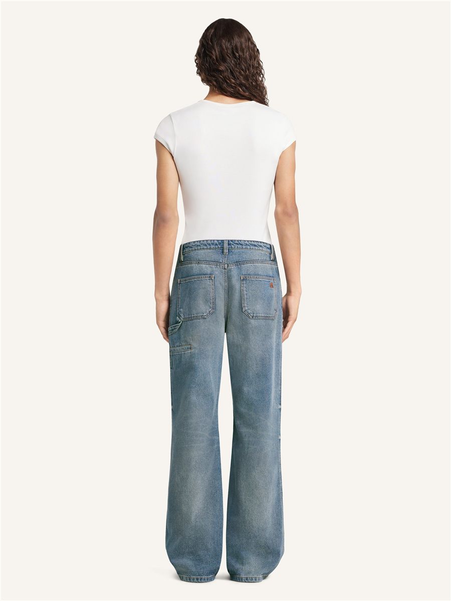 Hammer Denim Baggy Pants-COURRÈGES-Verso