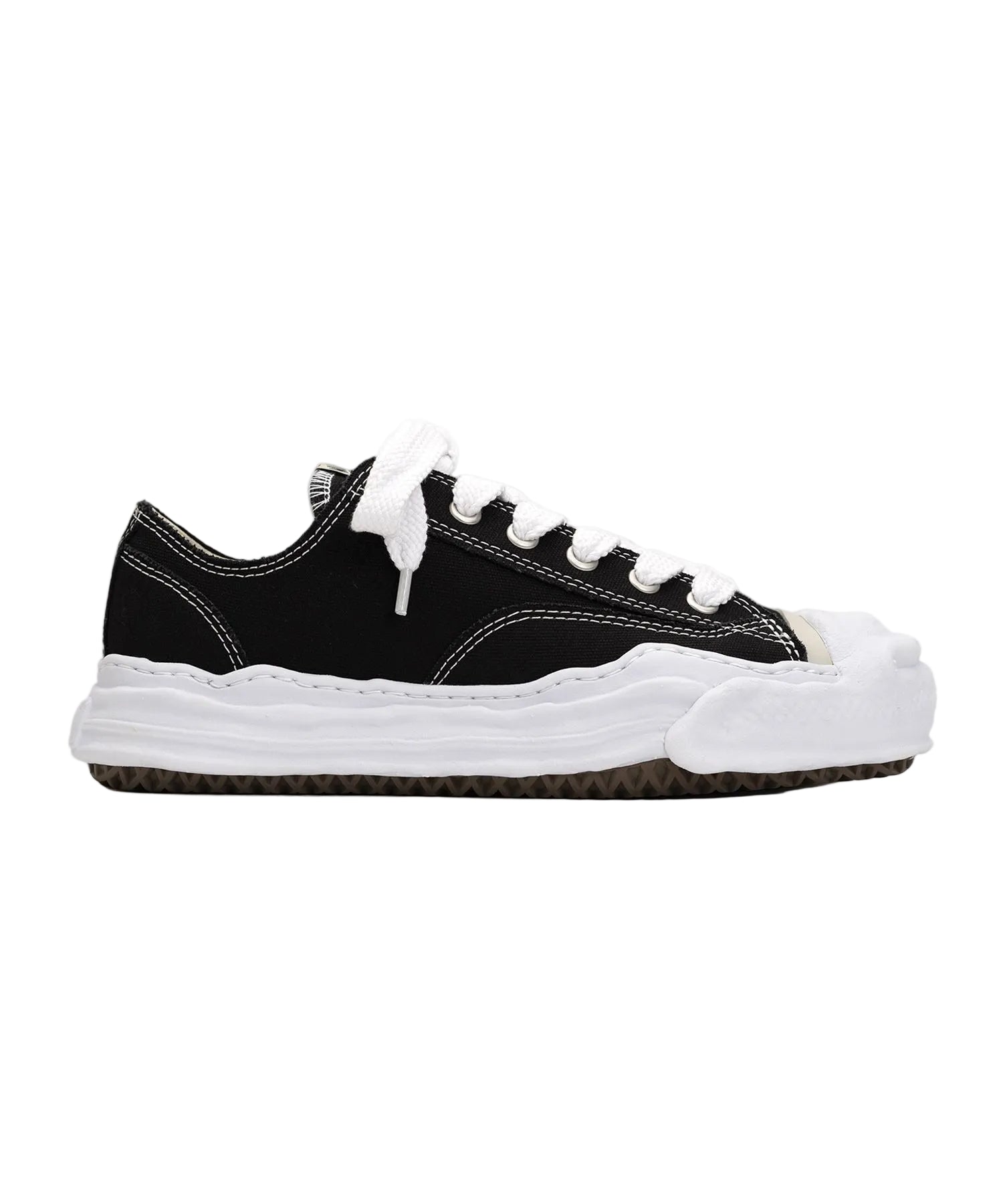 "HANK" OG Sole Canvas Low-top Sneaker-MAISON MIHARA YASUHIRO-Verso