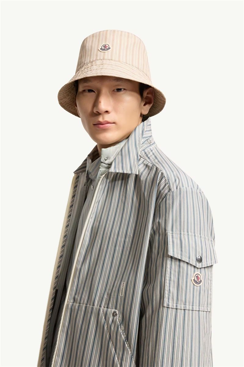 Havas striped poplin shirt jacket-MONCLER-Verso
