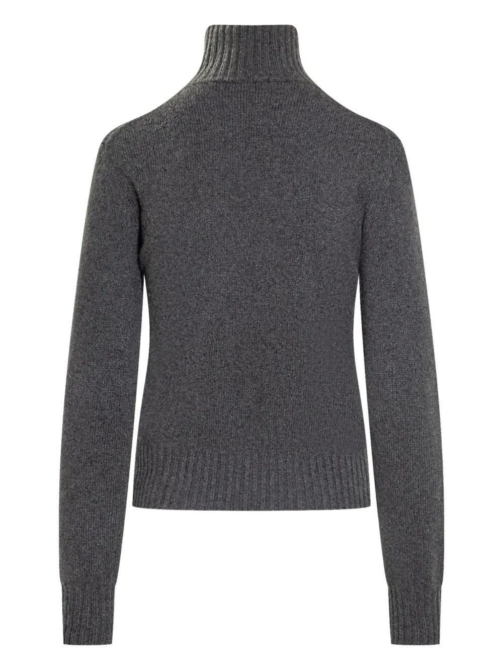 Heart-embroidered Turtleneck Sweater-AMI-Verso