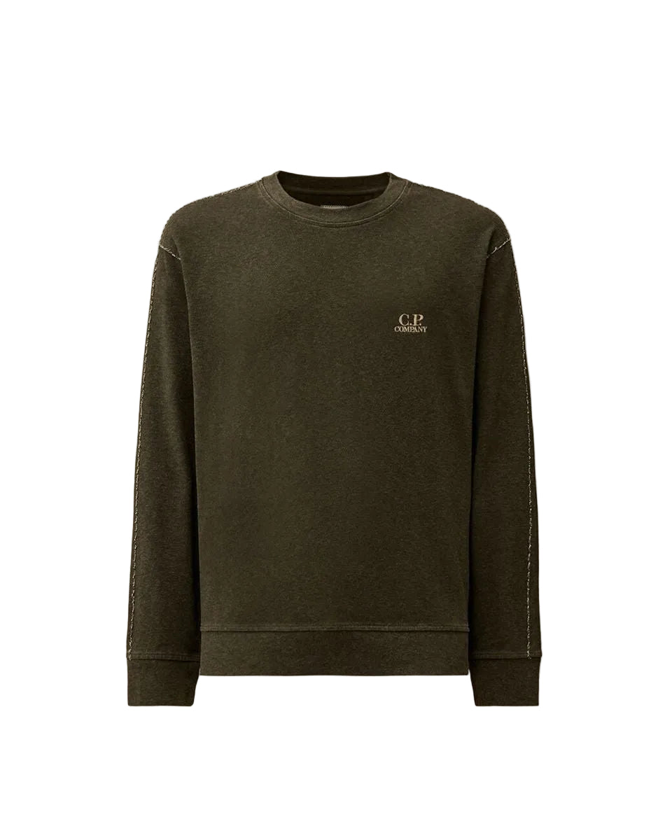 Heavy jersey plated crewneck sweatshirt-C.P. COMPANY-304806-S-Verso