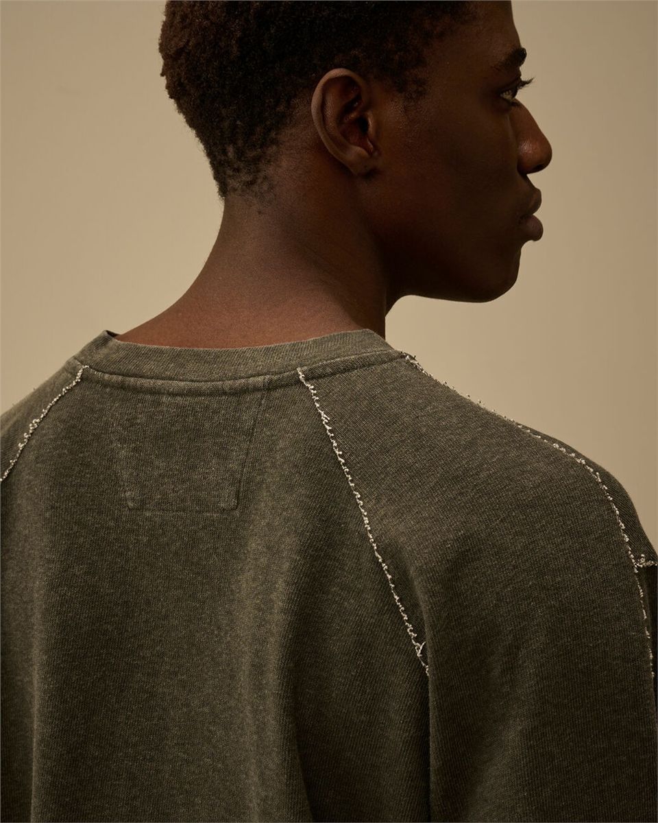 Heavy jersey plated crewneck sweatshirt-C.P. COMPANY-Verso
