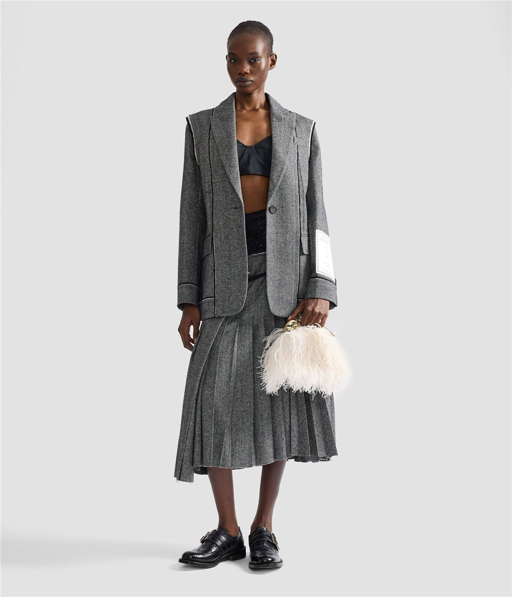 Herringbone blazer-ERDEM-Verso