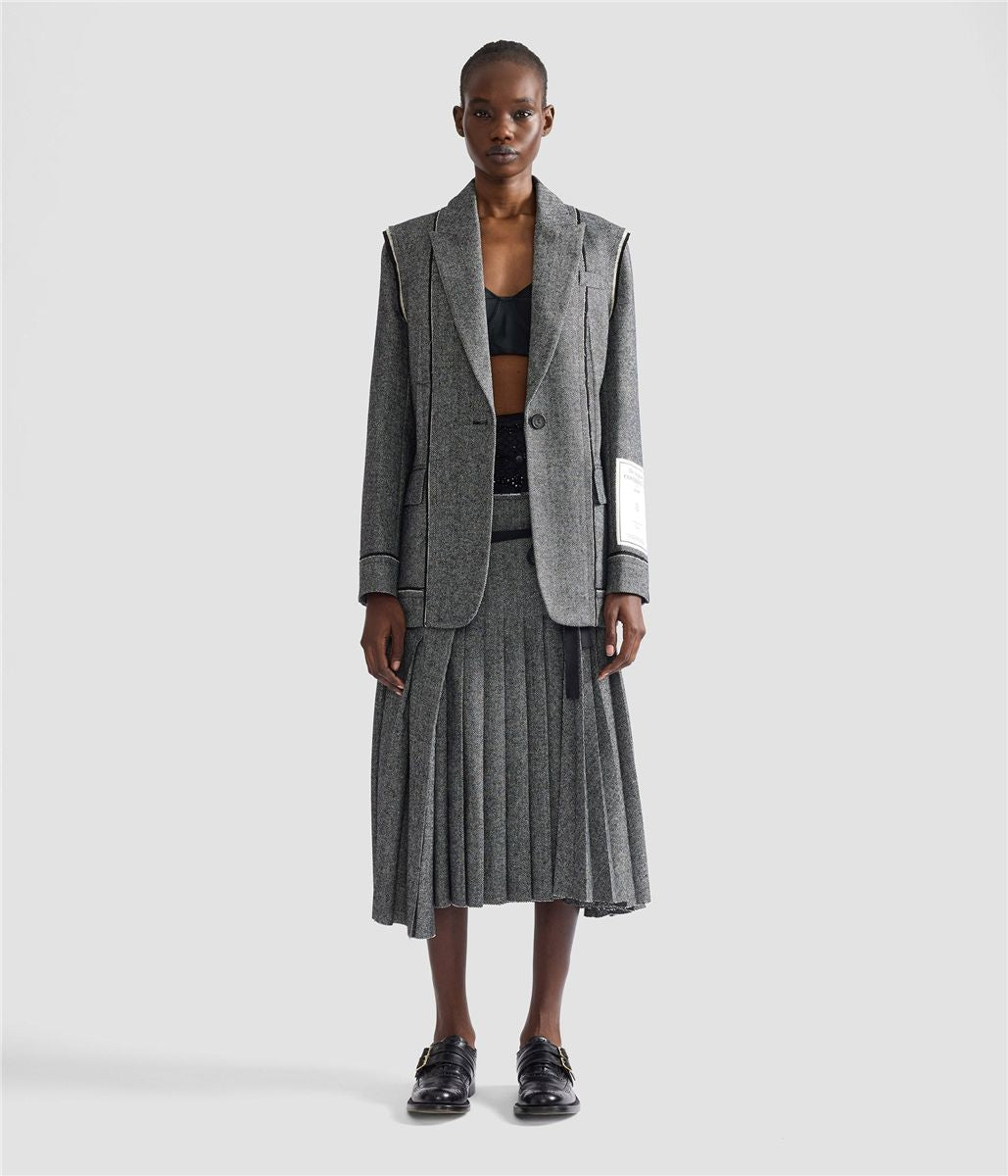 Herringbone blazer-ERDEM-Verso