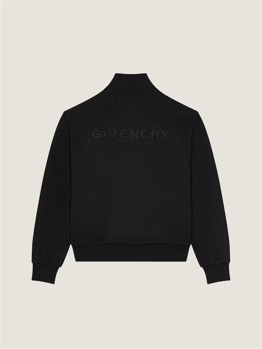 Herringbone sweatshirt with givenchy jacquard-GIVENCHY-Verso