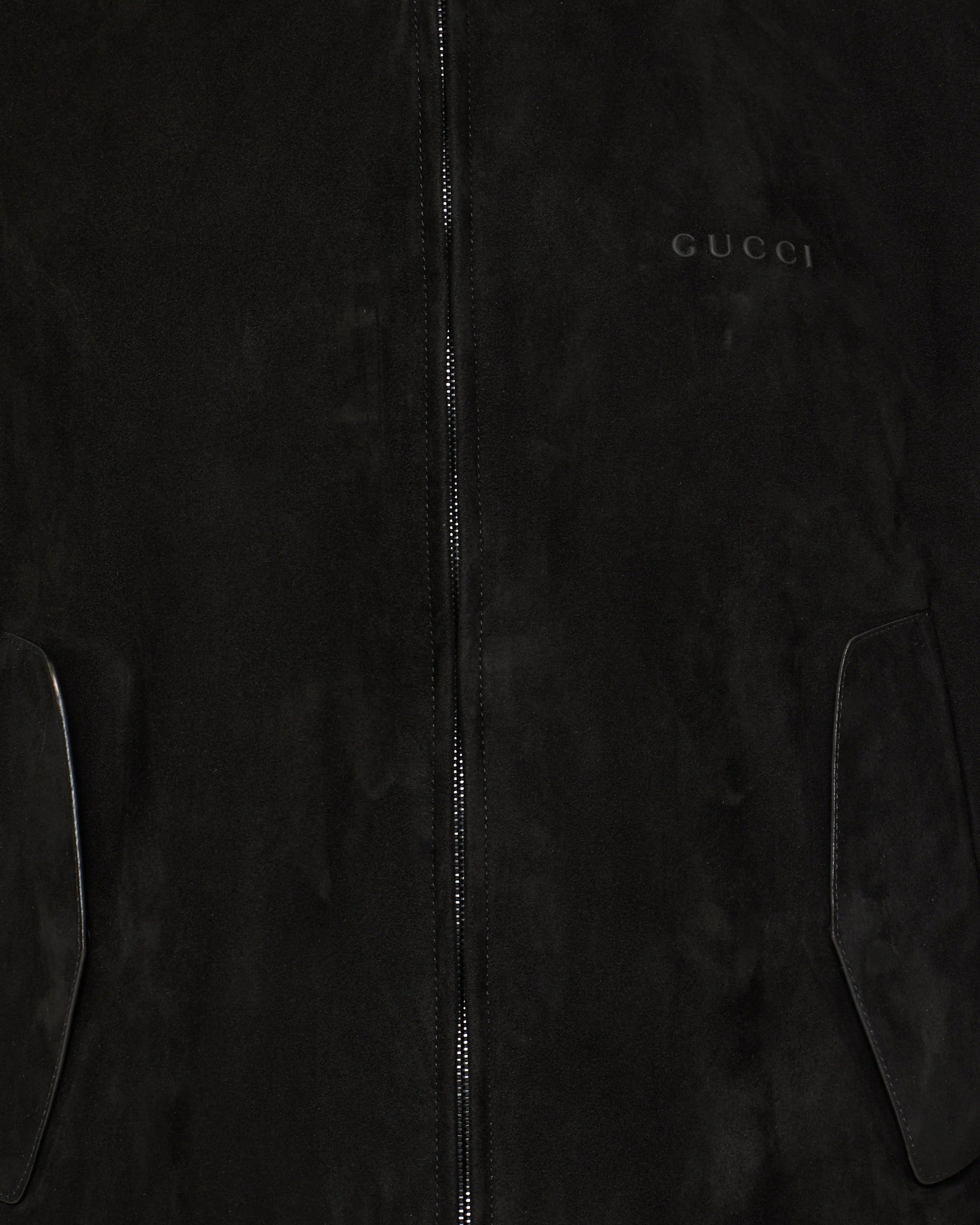 High-neck logo embroidered jacket