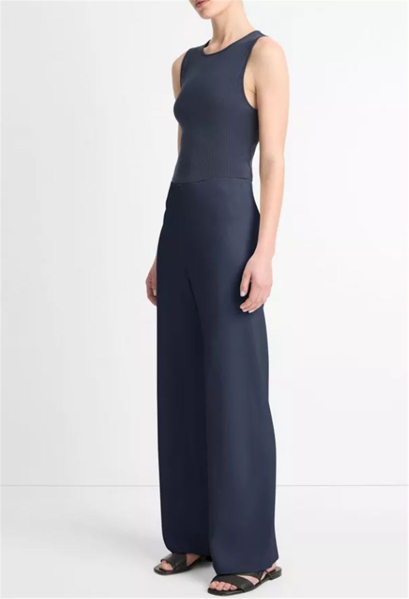 HIGH-WAIST CREPE BIAS PANT-VINCE-Verso