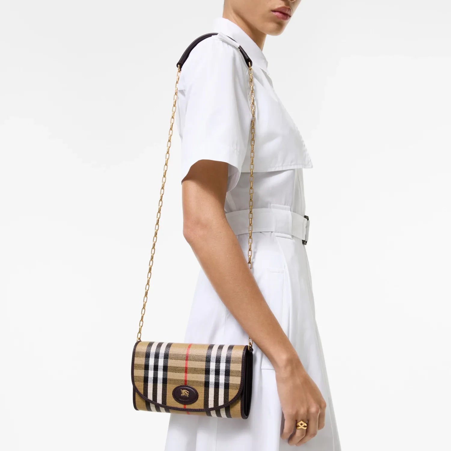Highlands chain strap wallet-BURBERRY-Verso