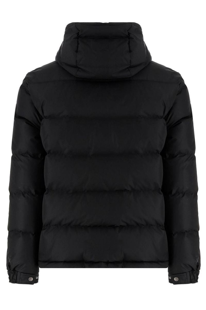 hooded down jacket in nylon-VALENTINO-Verso