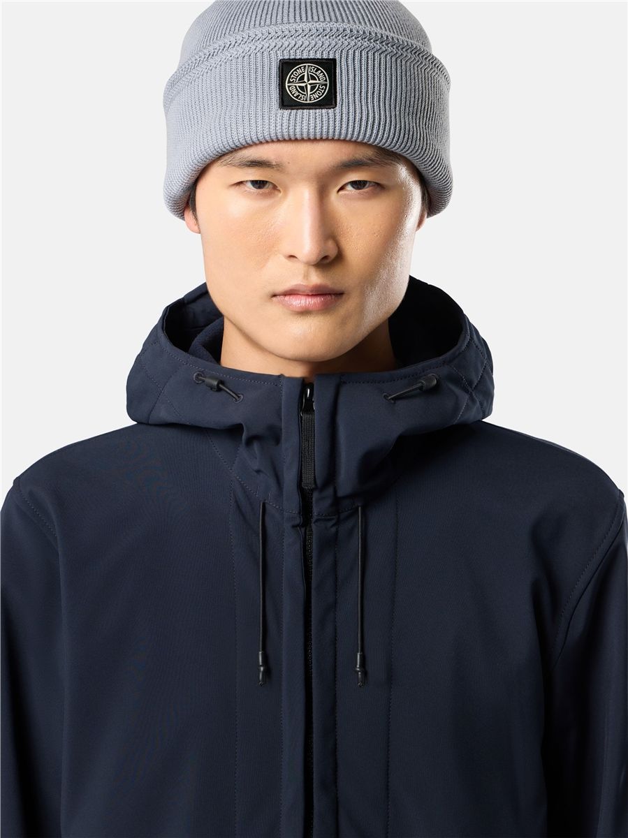 Hooded jacket with wind- and water-resistant membrane-STONE ISLAND-Verso