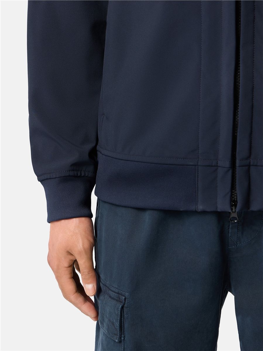 Hooded jacket with wind- and water-resistant membrane-STONE ISLAND-Verso