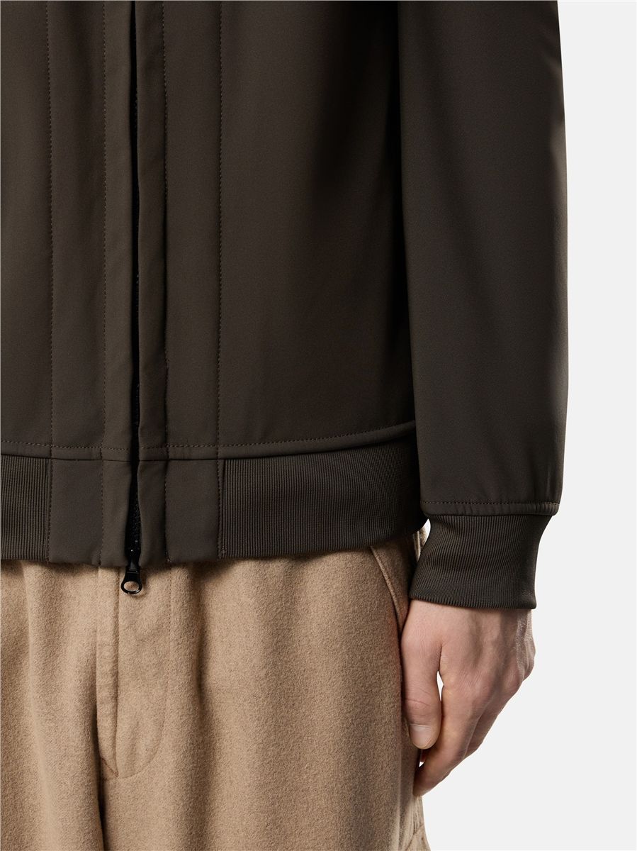 Hooded jacket with wind- and water-resistant membrane-STONE ISLAND-Verso