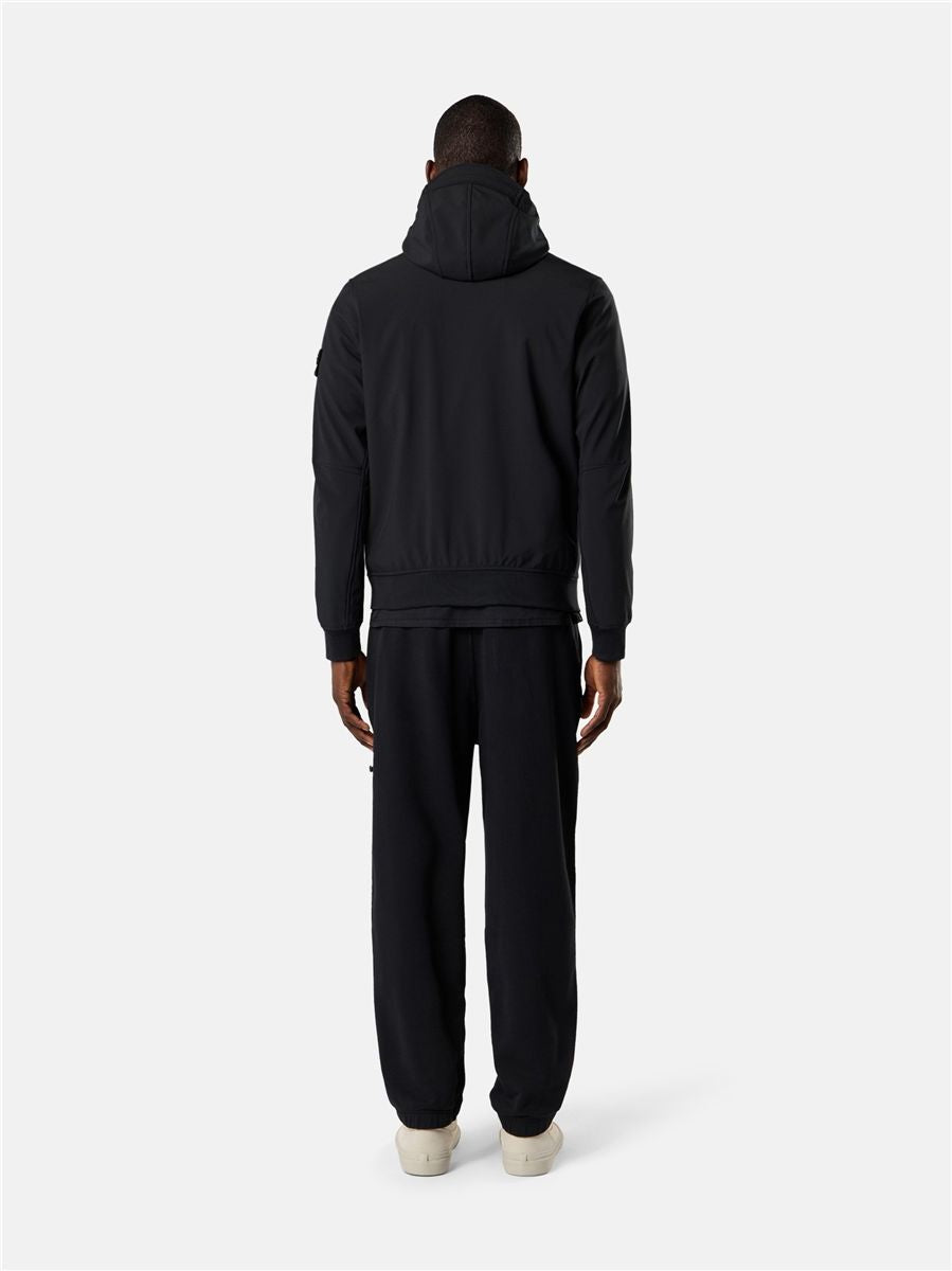 Hooded jacket with wind- and water-resistant membrane-STONE ISLAND-Verso