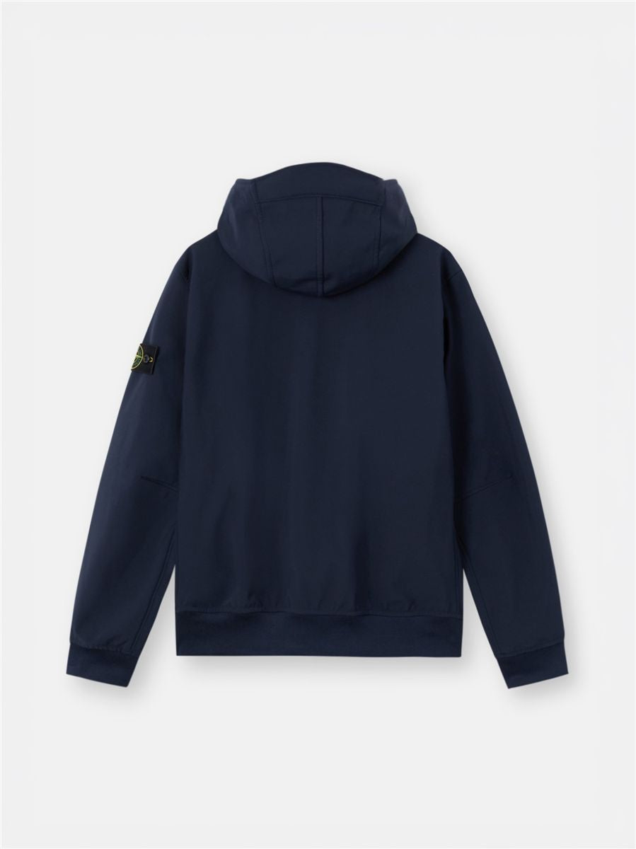 Hooded jacket with wind- and water-resistant membrane-STONE ISLAND-Verso