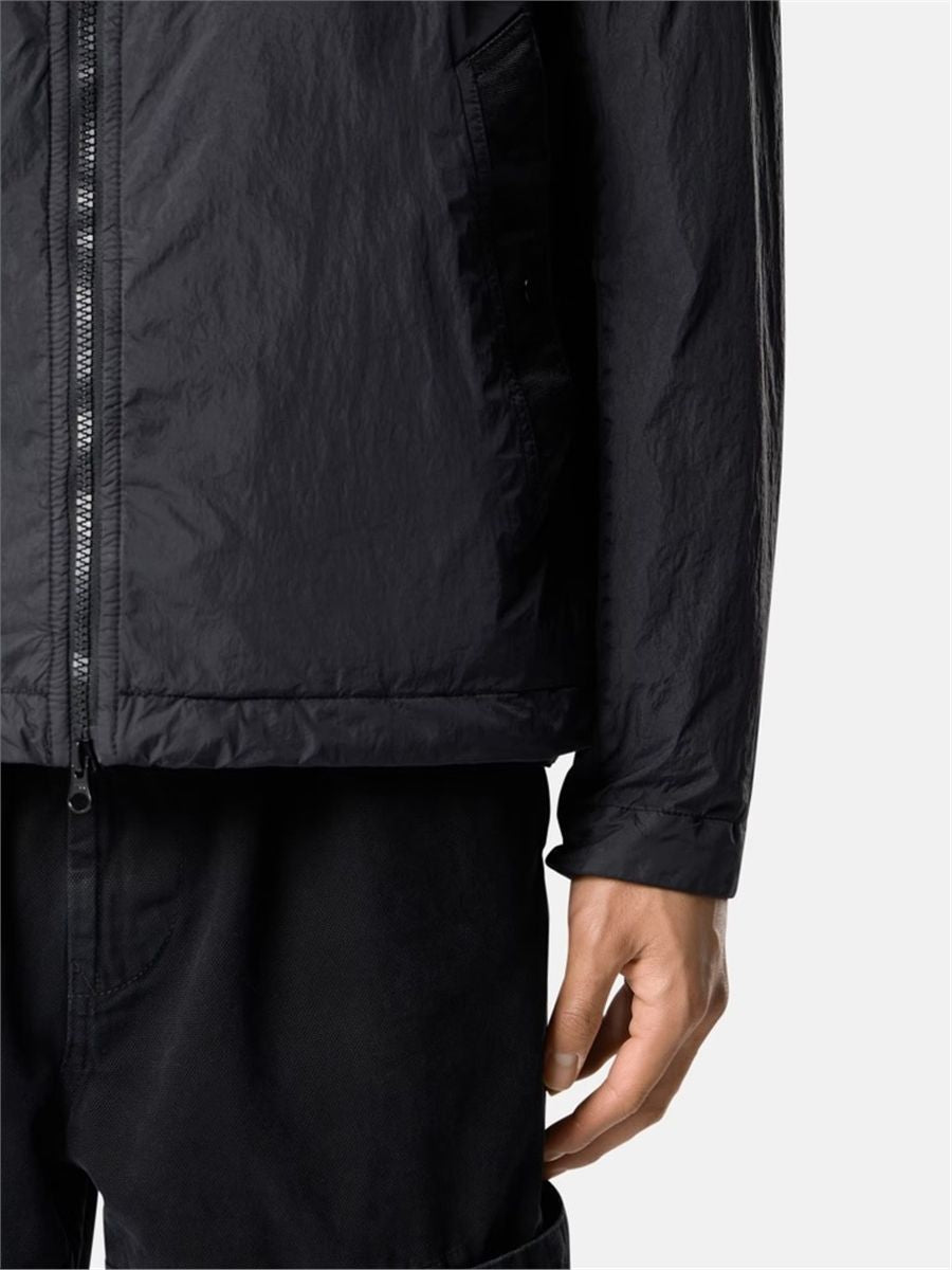 Hooded jacket with wind resistance and anti-drop-STONE ISLAND-Verso