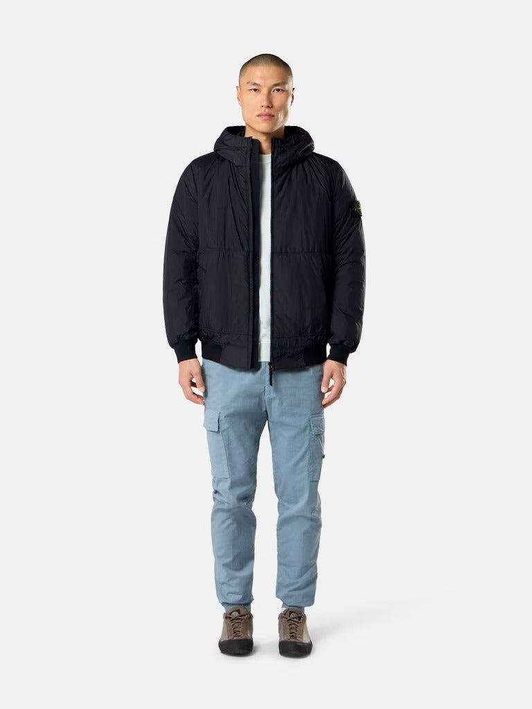 Hooded jacket with wind resistance and anti-drop-STONE ISLAND-Verso