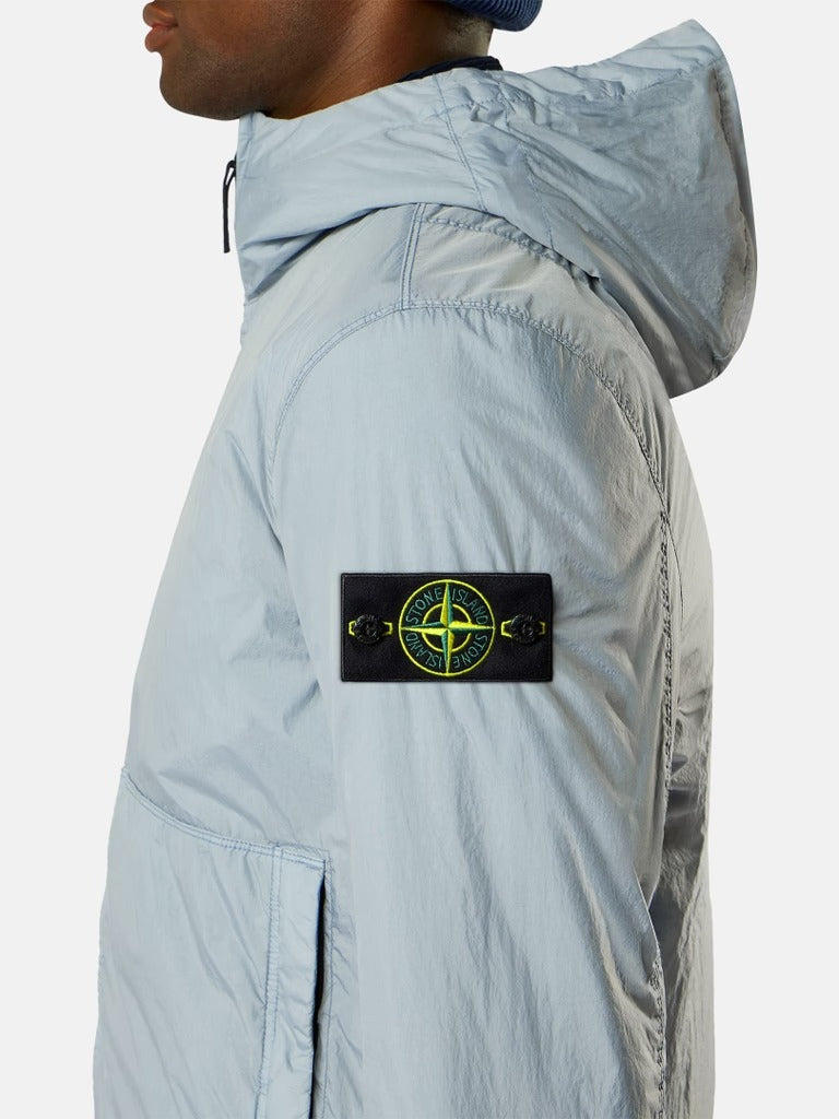 Hooded jacket with wind resistance and anti-drop-STONE ISLAND-Verso