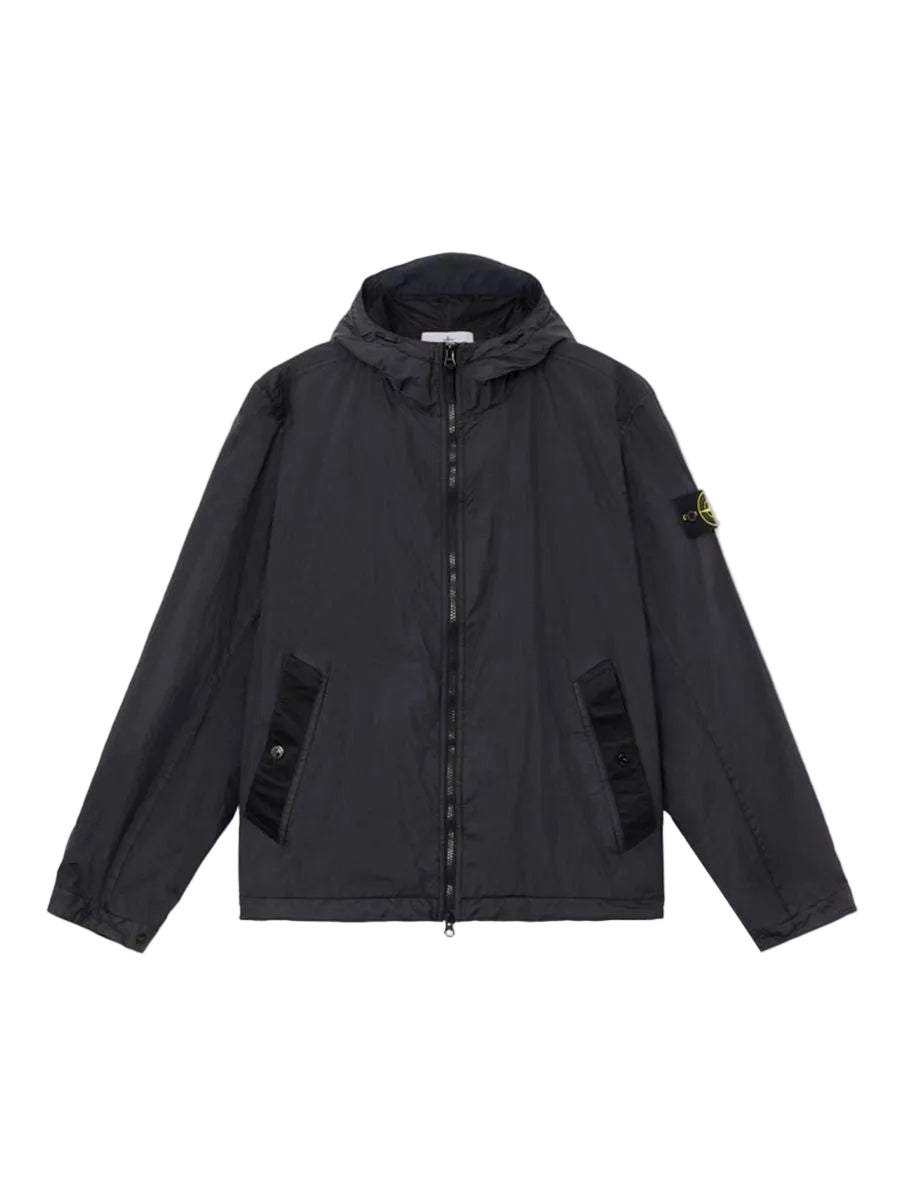 Hooded jacket with wind resistance and anti-drop-STONE ISLAND-Verso