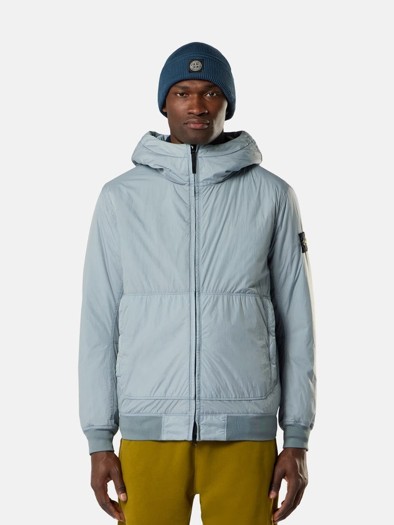 Hooded jacket with wind resistance and anti-drop-STONE ISLAND-Verso