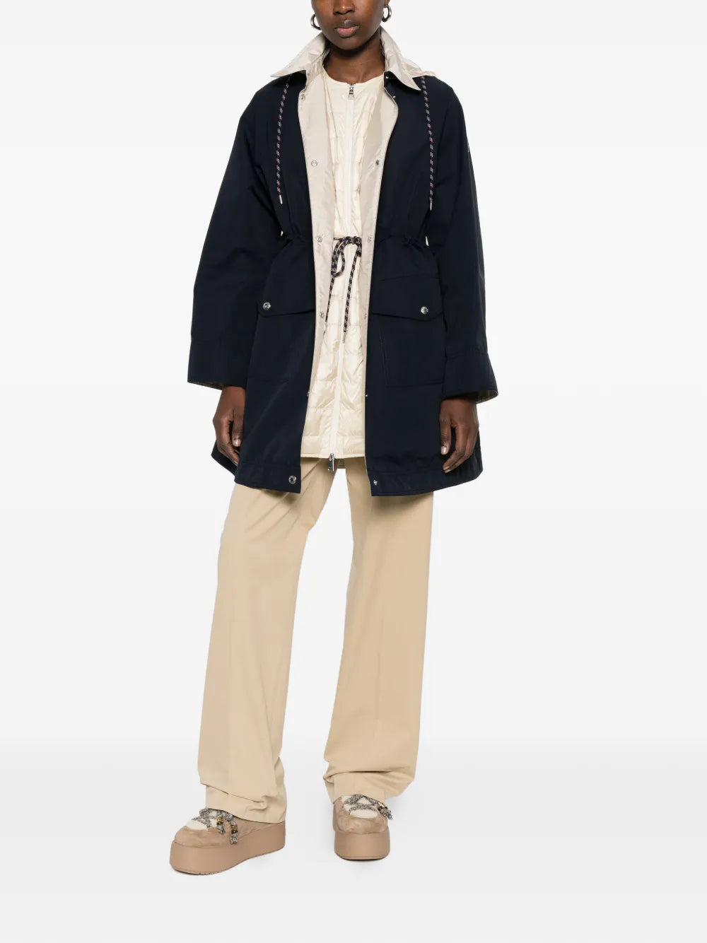 Hooded pocket parka-MONCLER-Verso