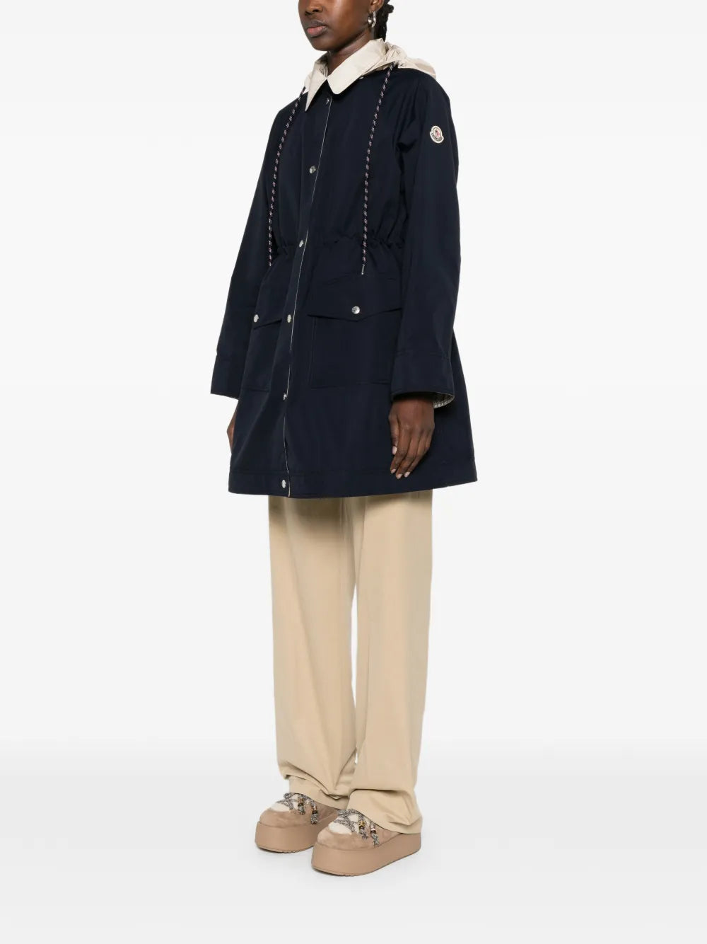 Hooded pocket parka-MONCLER-Verso