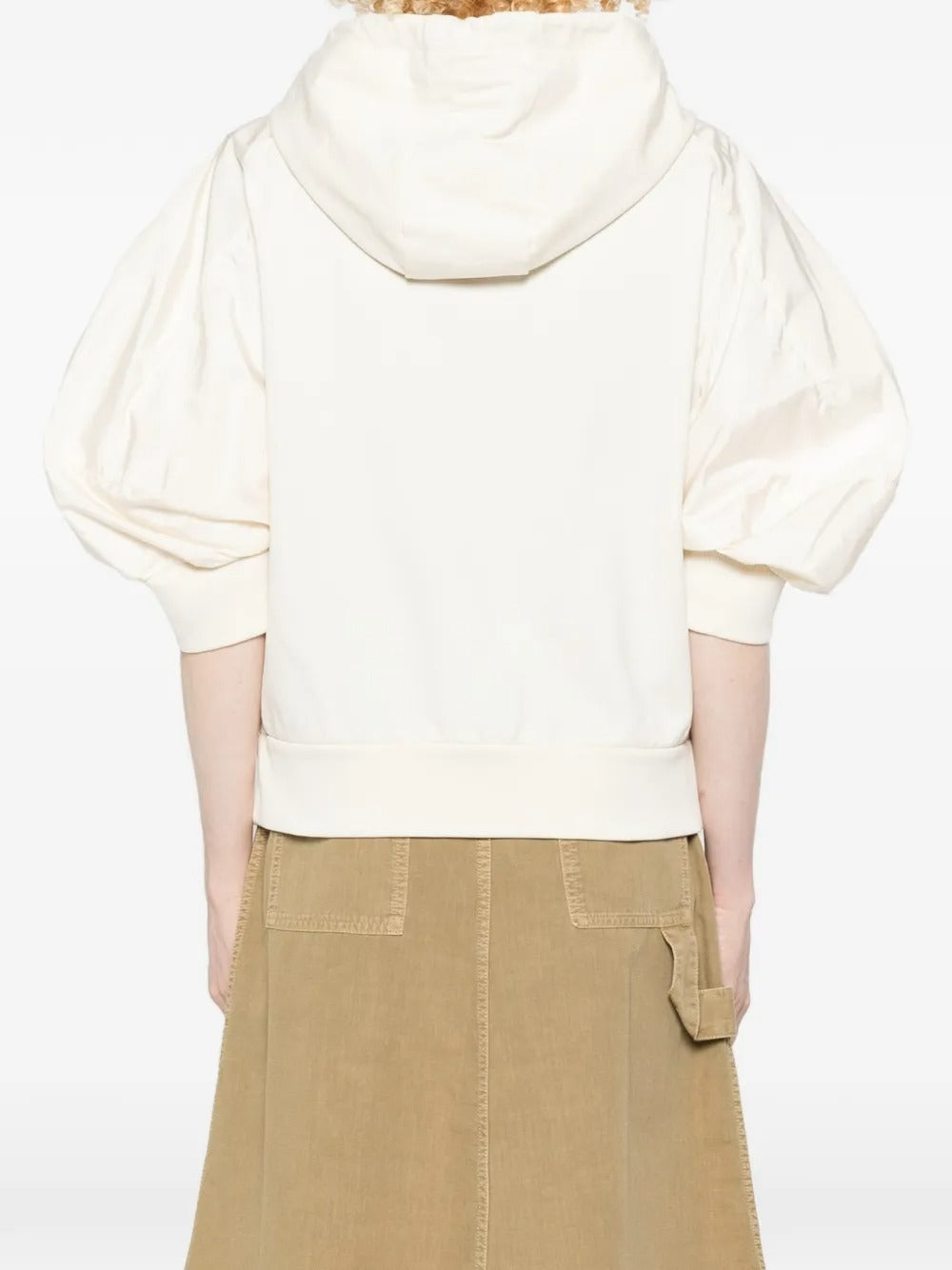 Hooded Puff-sleeve Jacket-MONCLER-Verso