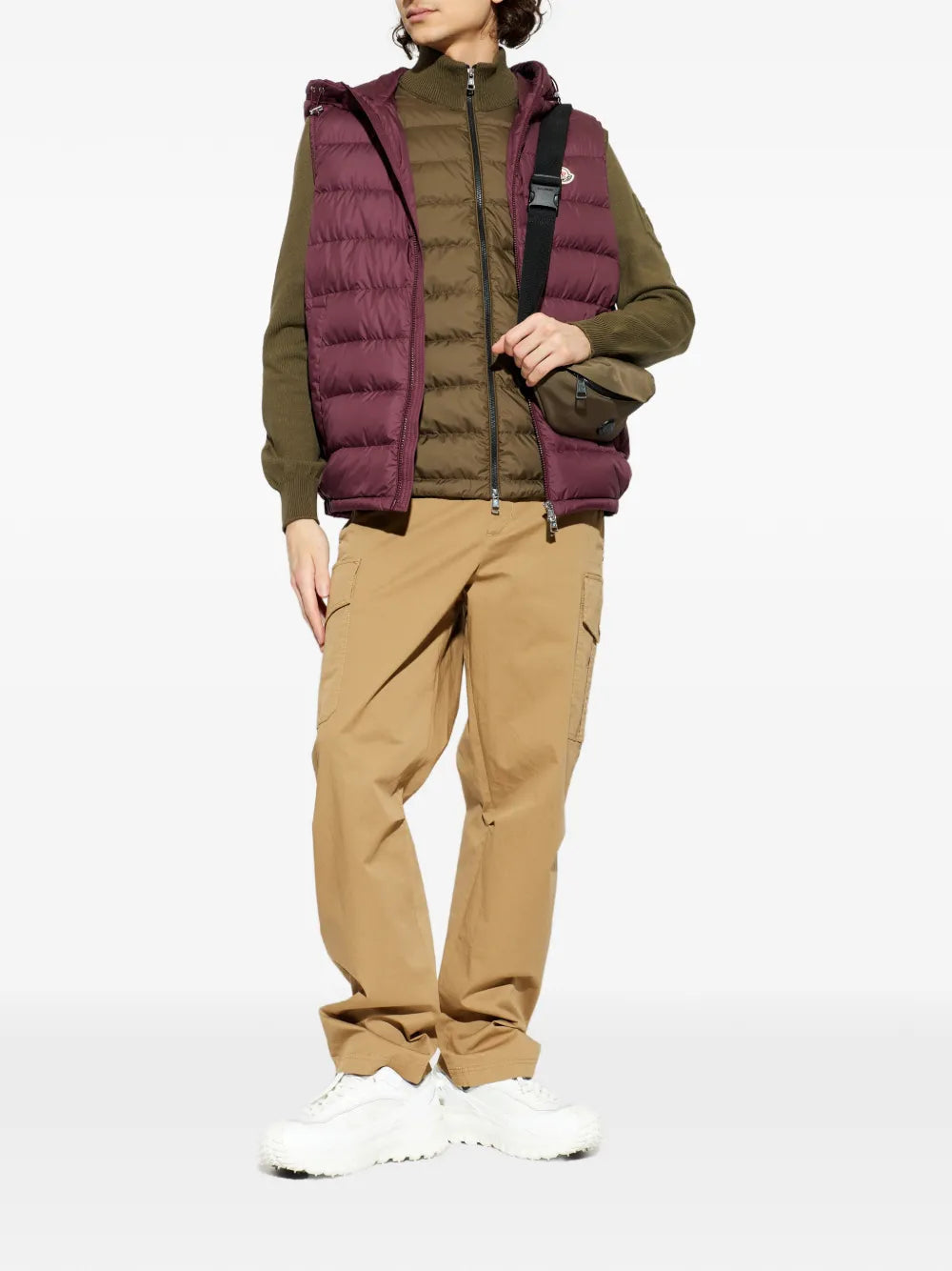 Hooded quilted gilet-MONCLER-Verso