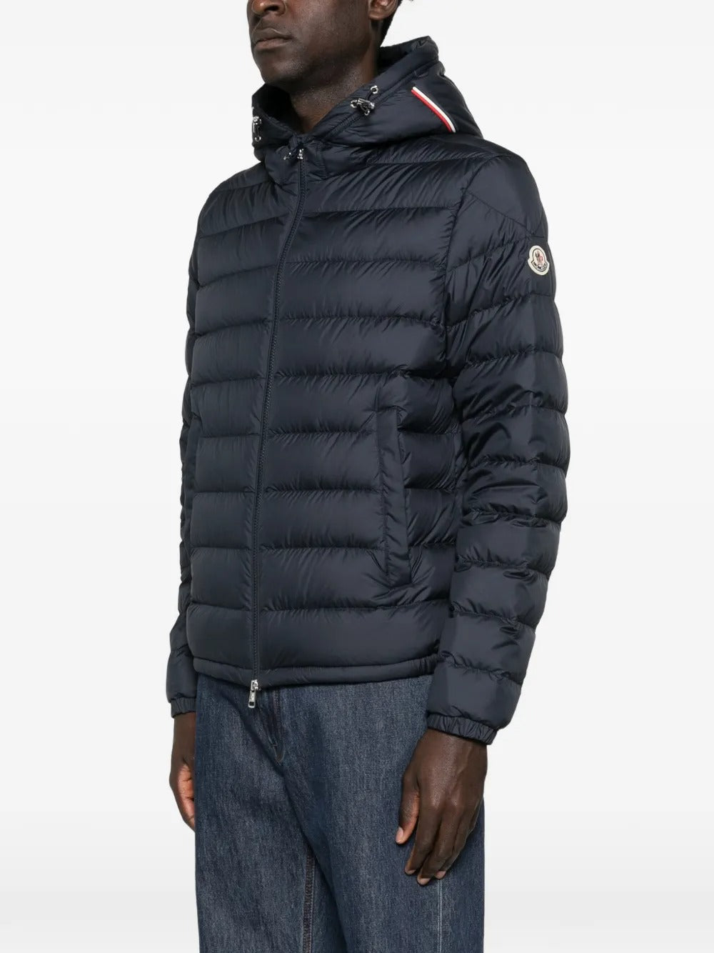 Hooded Quilted Jacket-MONCLER-Verso