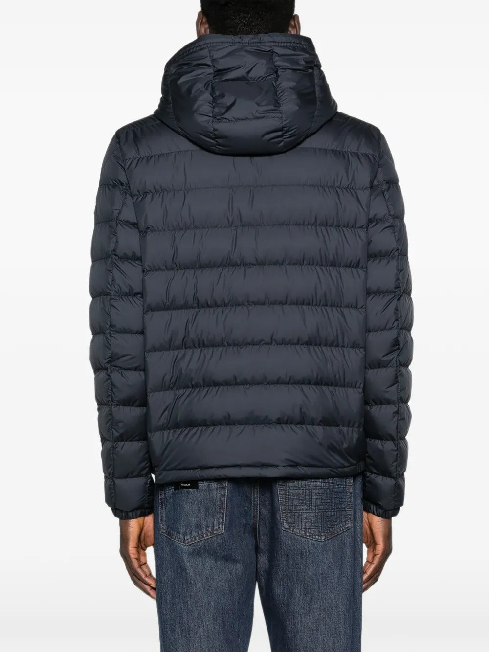 Hooded Quilted Jacket-MONCLER-Verso