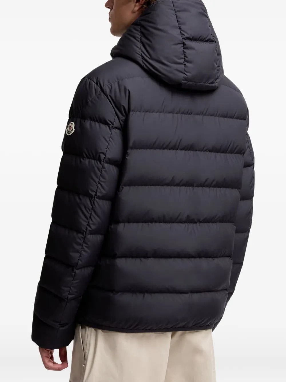 Hooded Quilted Jacket-MONCLER-Verso