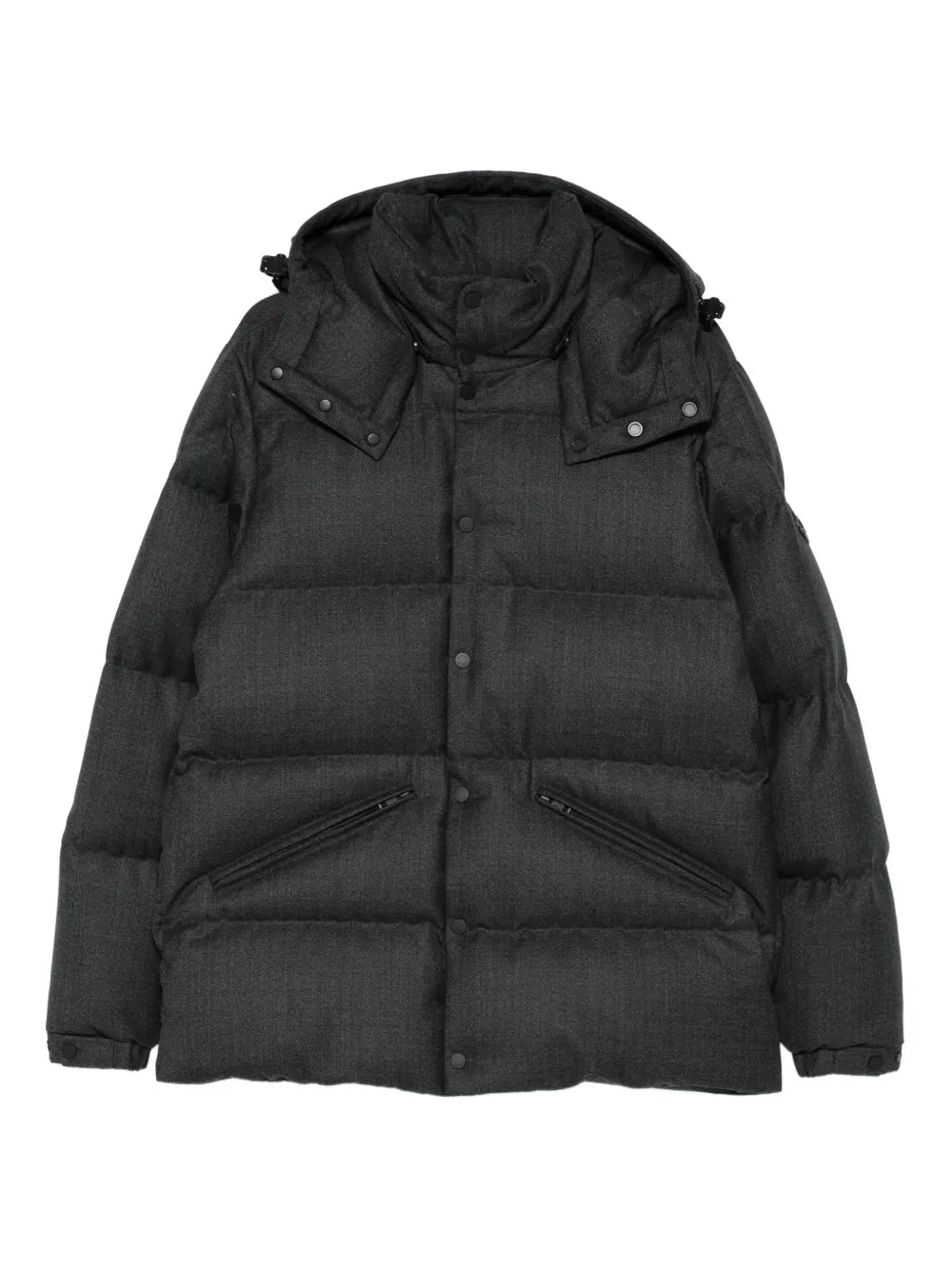Hooded quilted jacket-MONCLER-Verso