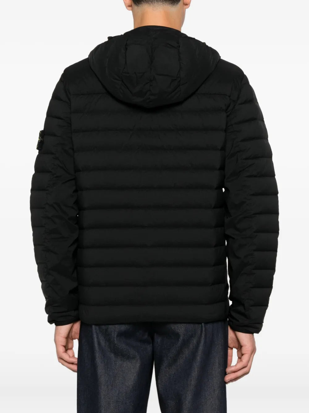 Hooded quilted jacket-STONE ISLAND-Verso