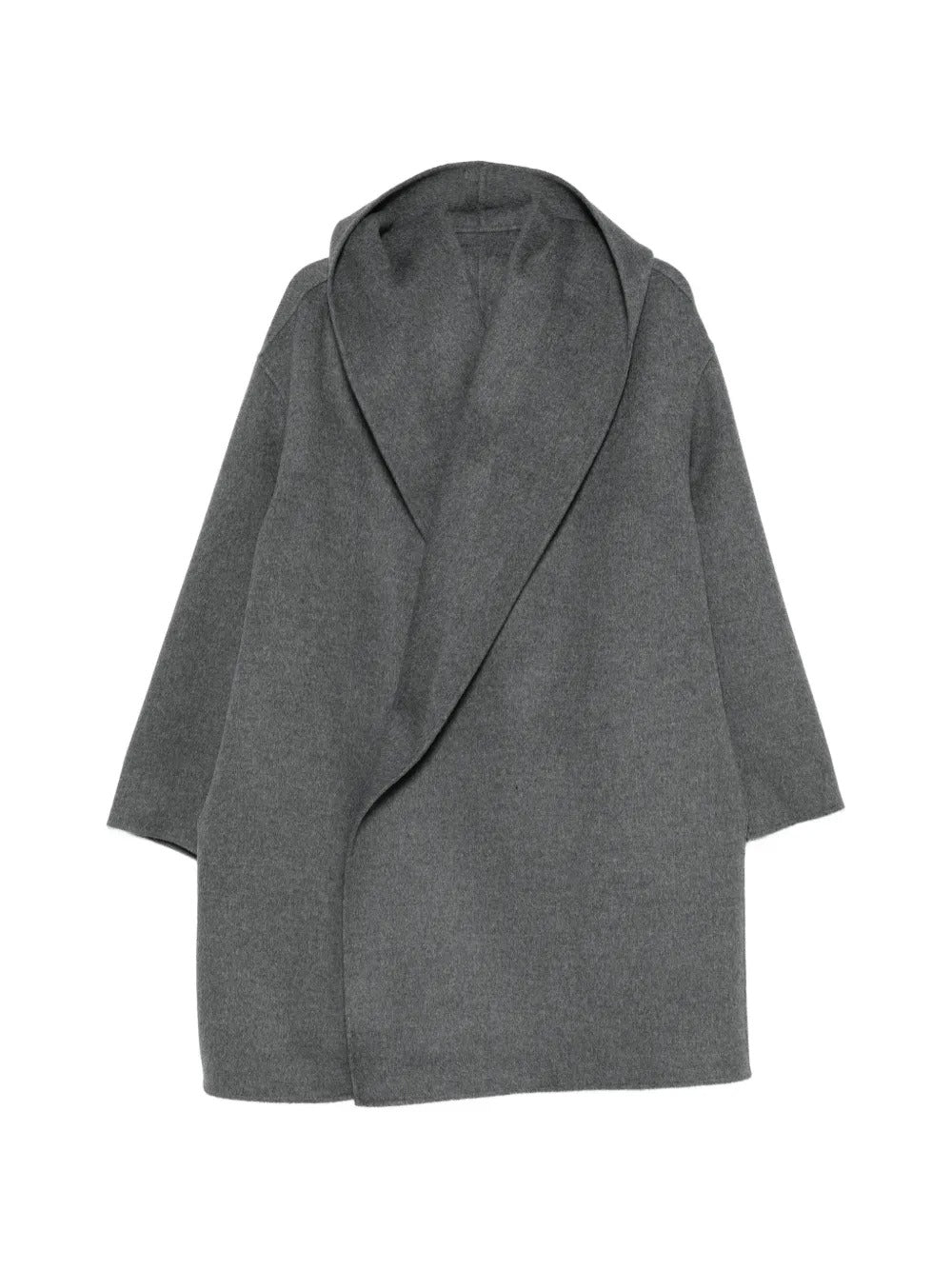 Hooded shawl-lapel oversized coat-TOTEME-309632-XS-Verso