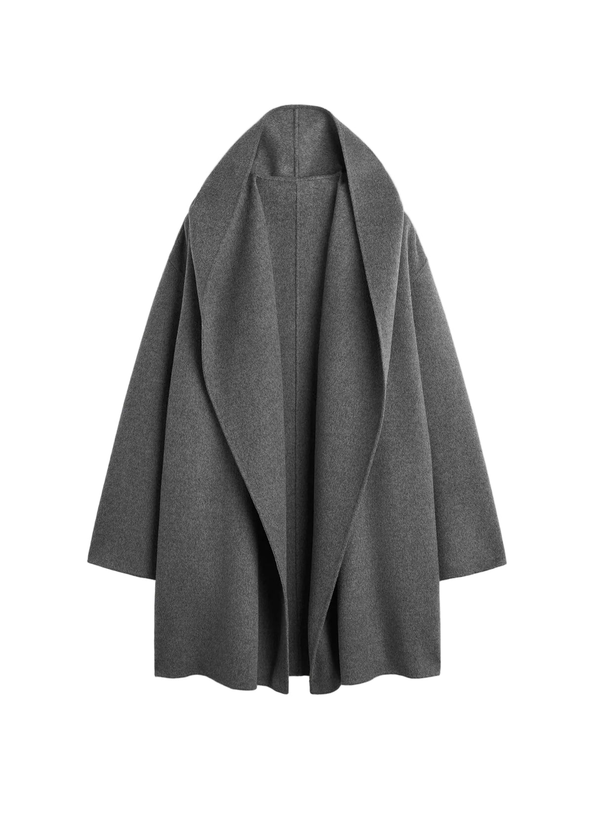 Hooded Shawl-Lapel Oversized Coat-TOTEME-309632-XS-Verso