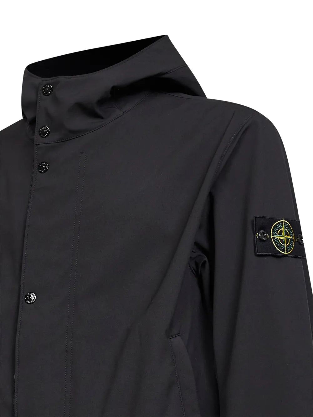 Hooded zip-up jacket-STONE ISLAND-Verso