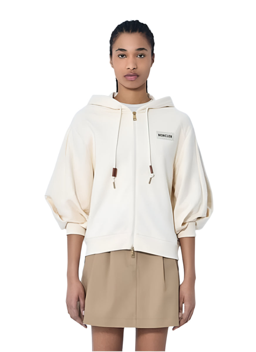 HOODED ZIP-UP SWEATSHIRT - MONCLER - Verso