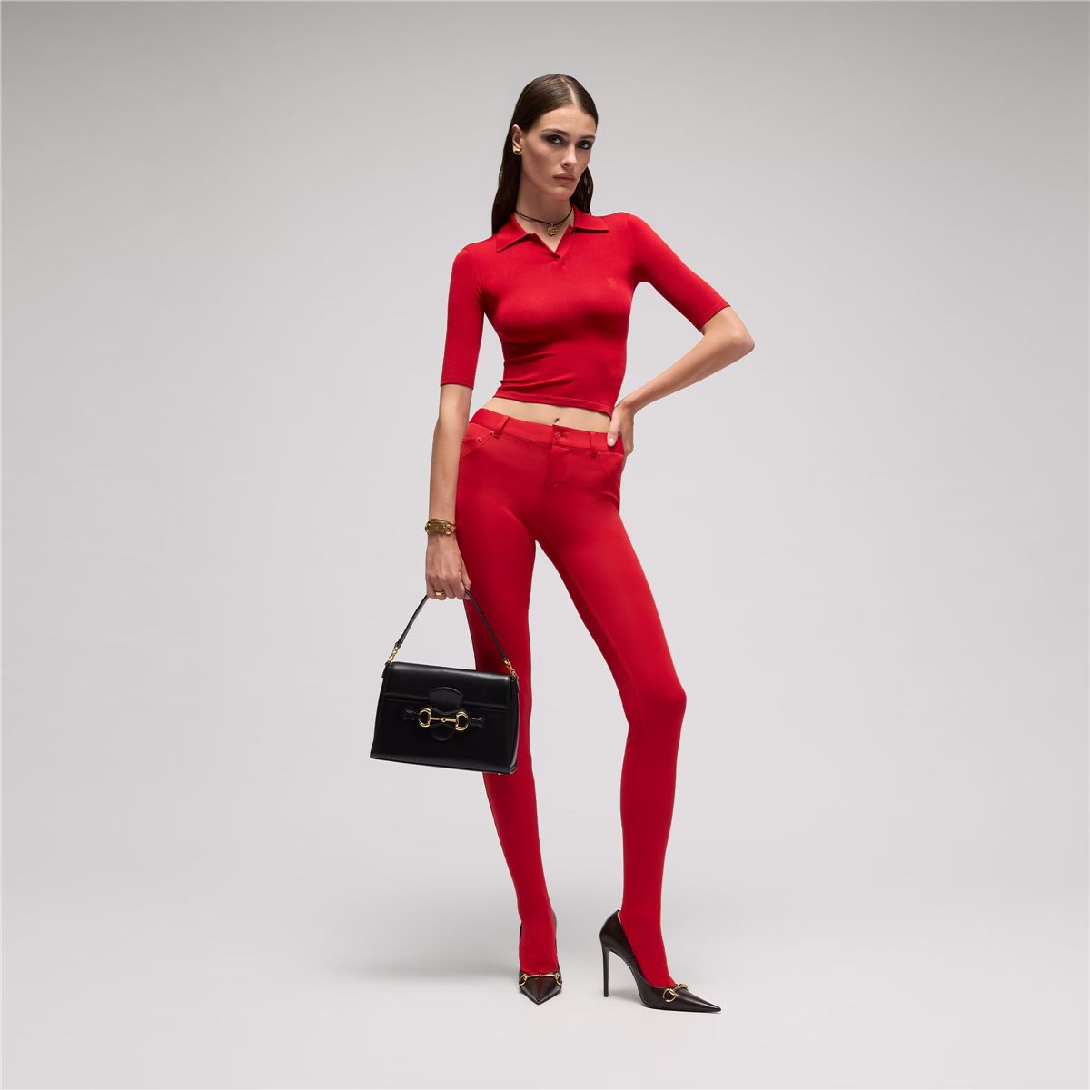 Horsebit duomo medium top handle bag-GUCCI-Verso