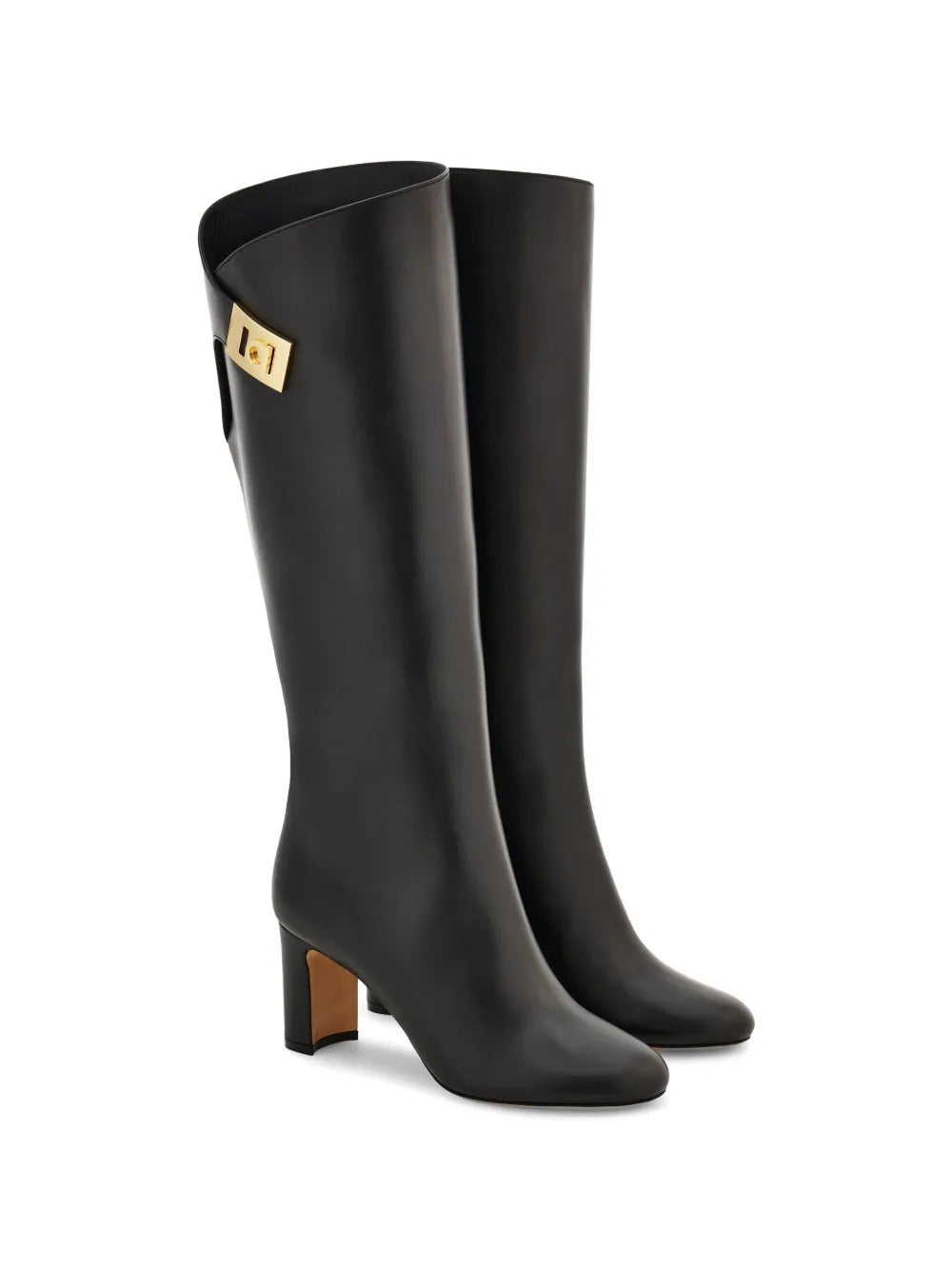 Hug buckle boots-FERRAGAMO-Verso