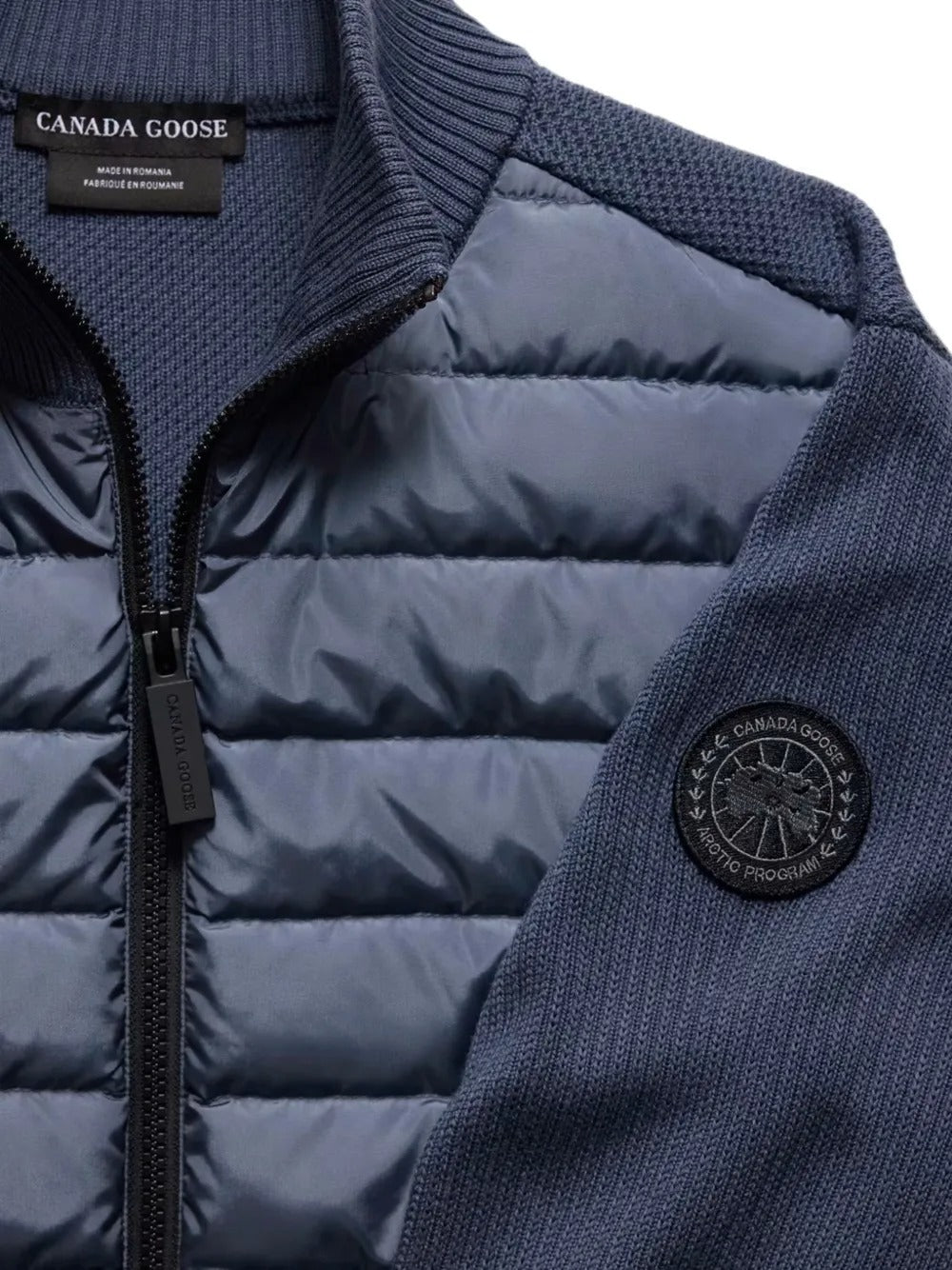 Hybridge panel-knit wool padded jacket-CANADA GOOSE-Verso