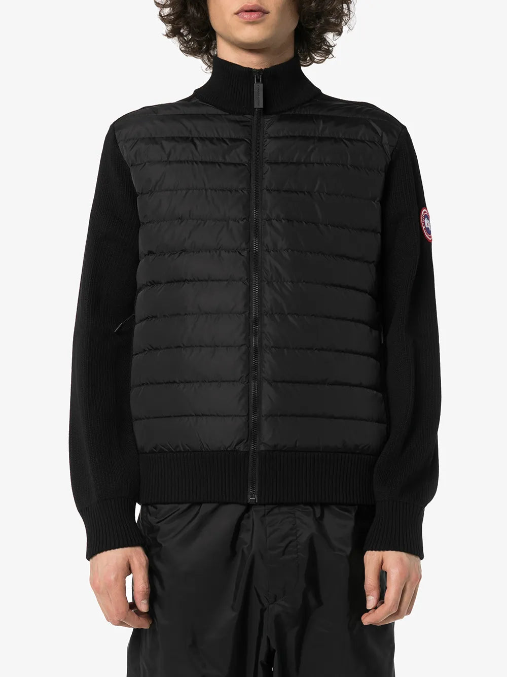 Hybridge wool-panelled padded jacket-CANADA GOOSE-Verso