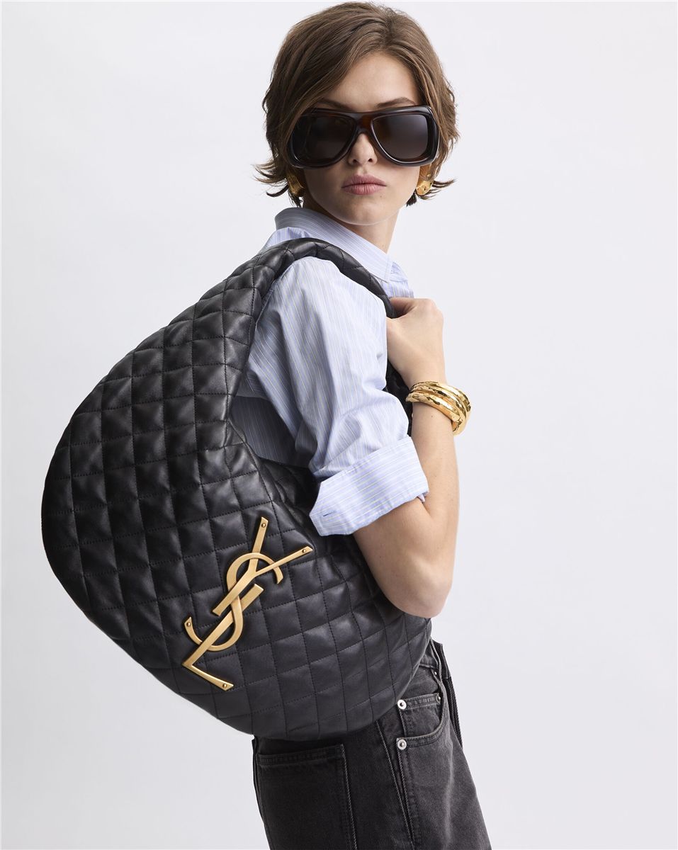 Icare hobo in quilted nappa-SAINT LAURENT-Verso
