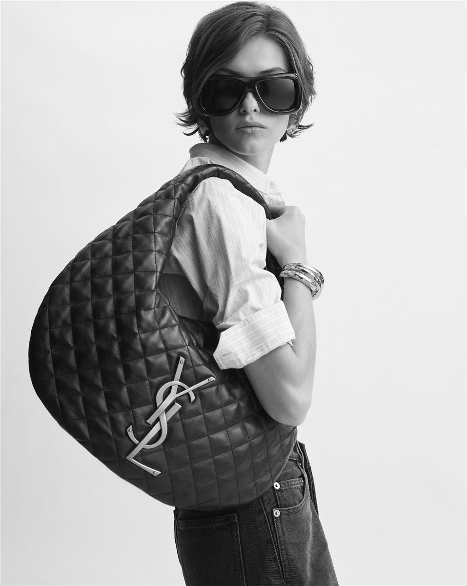 Icare hobo in quilted nappa-SAINT LAURENT-Verso