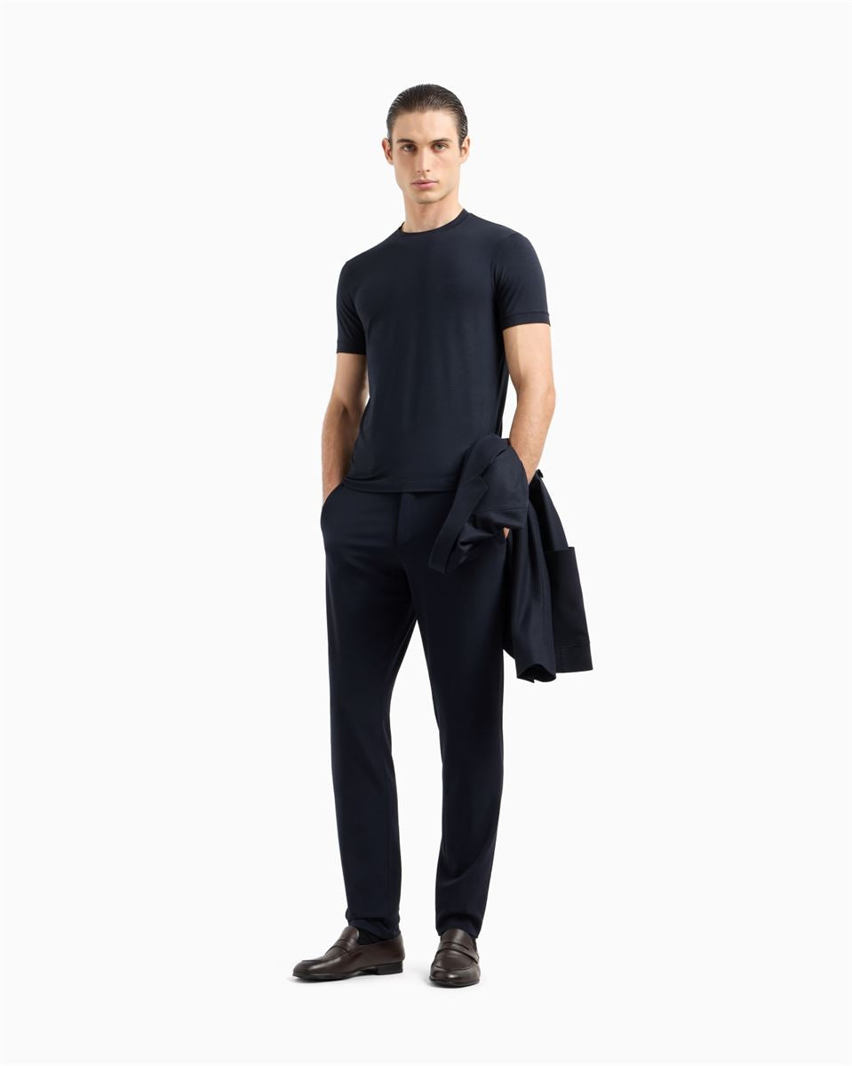 icon crew-neck t-shirt-GIORGIO ARMANI-Verso