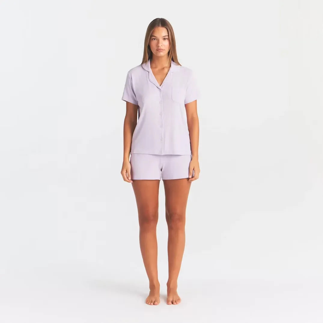 Soft lounge short sleep set-SKIMS-Verso