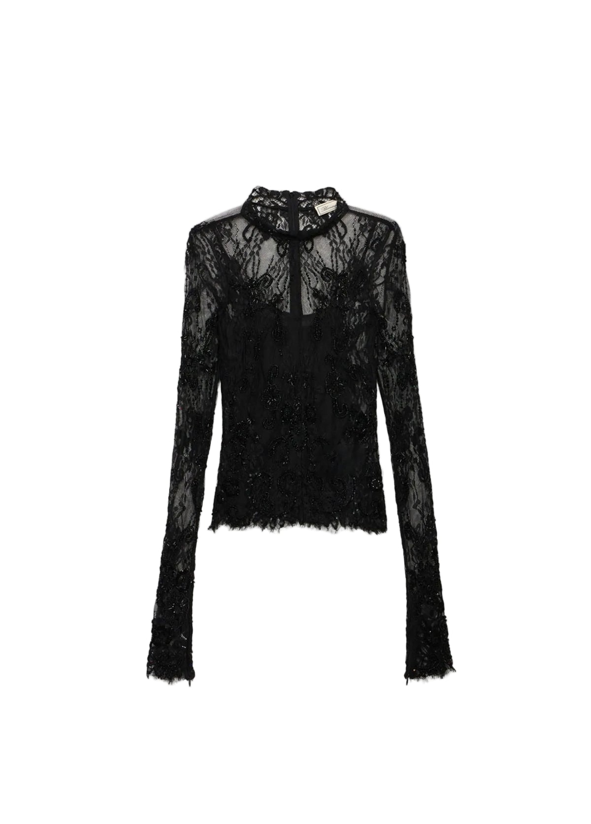 Stretch Lace Jumper with Ramage Embroidery